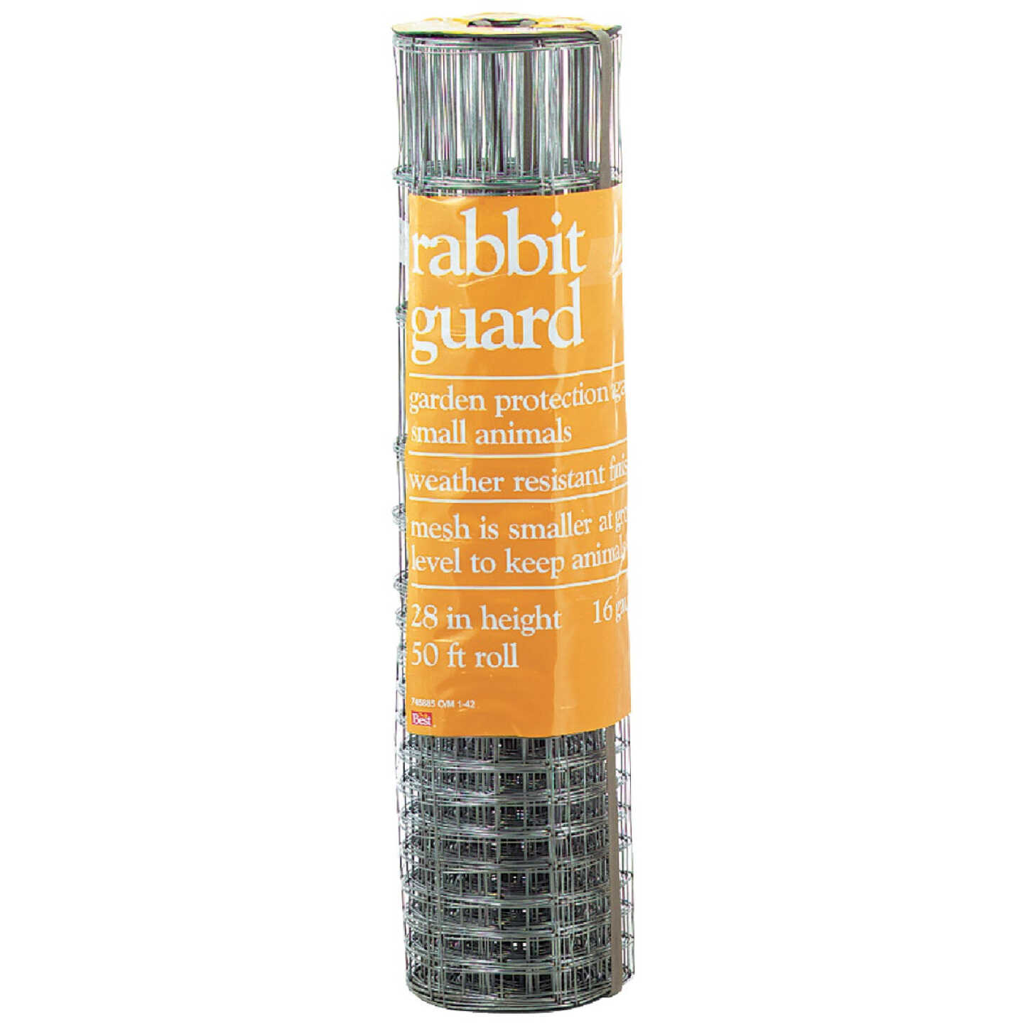 Rabbit Guard 40 In. H. x 50 Ft. L. Galvanized Wire Garden Fence, Silver Image 2